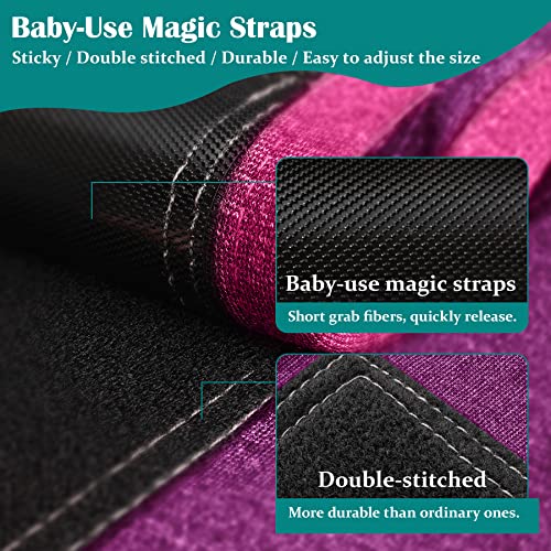 Image of Zeaxuie Baby-Use-Grade Dog Anxiety Vest, Breathable Dog Jacket Wrap for Thunderstorm, Travel, Fireworks, Vet Visits- Calming Coat for Small, Medium & Large Dogs-M-Purple