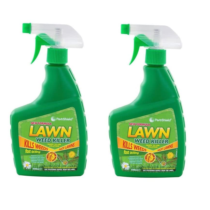 Buy 2x 500ml Fast acting Weed Killer/Lawn weed Killer spray Ready To