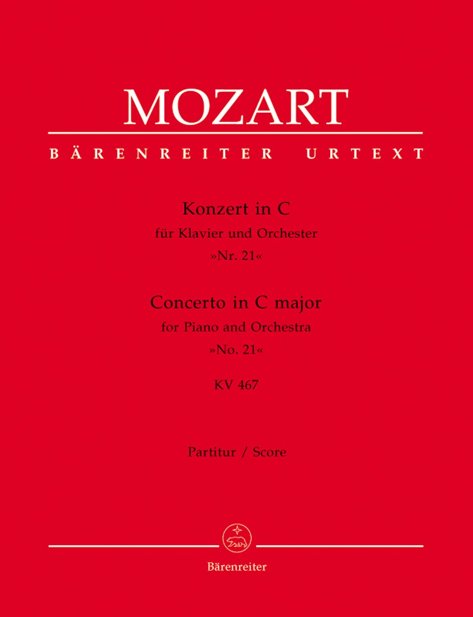 Klavierkonzert Nr.21 in C-Dur KV 467, Partitur: Urtext