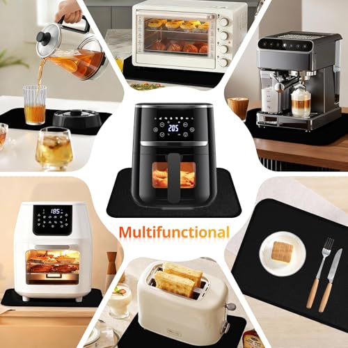 Soodyoow Base Resistente al Calor 30x45cm, Alfombrilla Resistente al Calor para Freidora de Aire, de Fibra de Vidrio, de Silicona, para Encimeras de Cocina, Antideslizantes e Impermeables - imagen 7