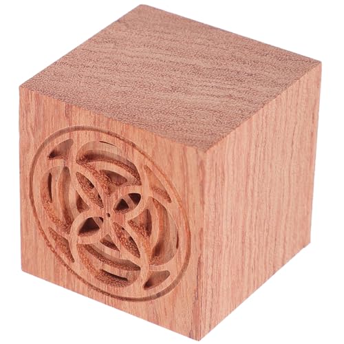Difusor aromático eléctrico de madera con diseño cuadrado