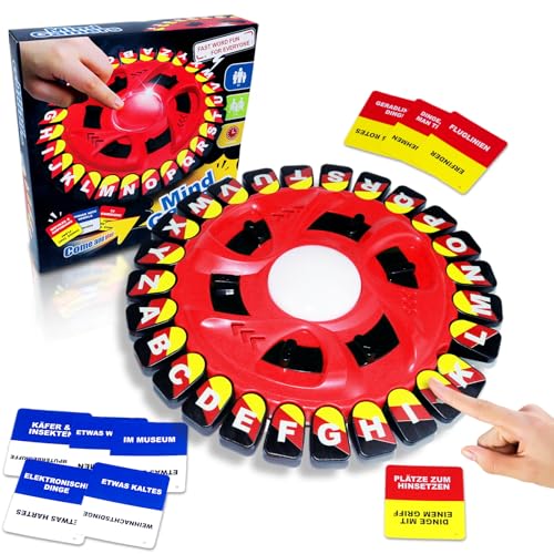 Juxtaposia Rasende Wörter Deutsch,Buchstaben Spiel für Familienabende, Partys und Spieleabende,Wortspiel für 2-8 Spieler ab 8 Jahren, mit kompaktem Design und variablen Schwierigkeitsstufen.