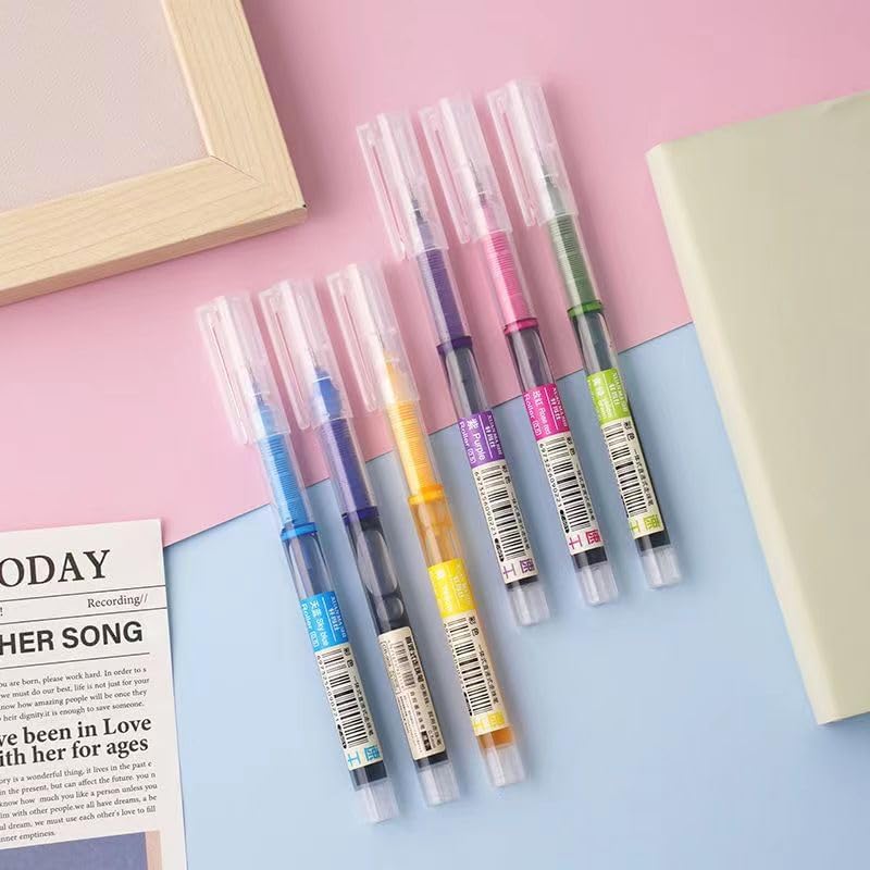 Miniatura 4 de sencoo Paquete de 12 bolígrafos de tinta de secado rápido de 0.020 in de punta extrafina de tinta líquida, bolígrafos de punta redonda