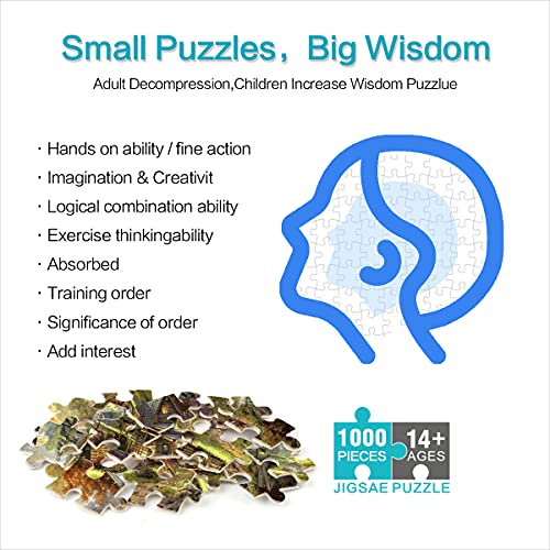 CAFO 1000 Teile Puzzle-Kreise für Erwachsene und Kinder Thomas Kinkade fordern Sie Sich heraus 26,5"x 26,5" Papierpuzzle – Bild 3