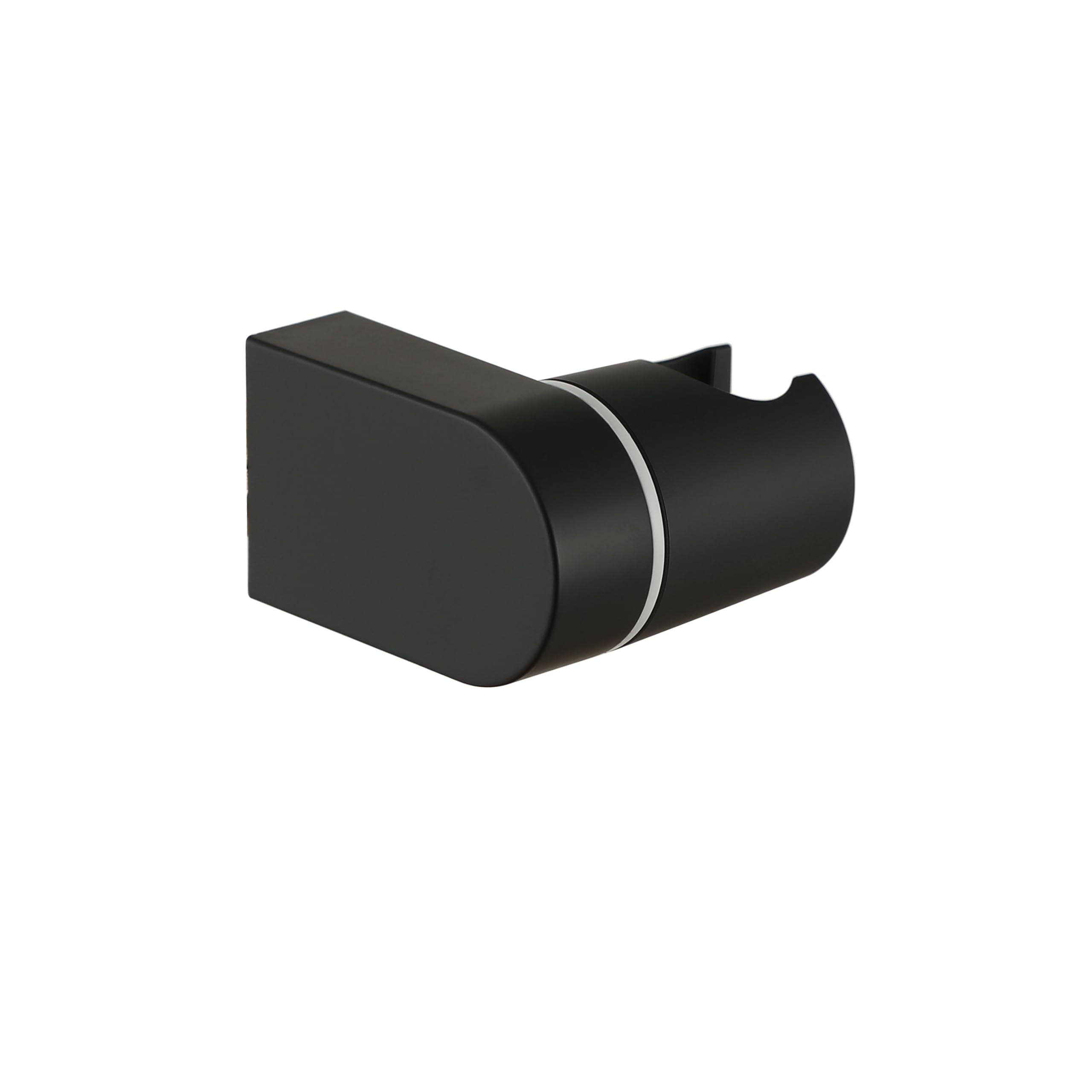 Muxios Matte Black On Wall Mount Shower Bracket For Handheld Shower Head, Height Adjustable Holder Bracket Large Angle Adjustable To Meet Any Space Bathroom