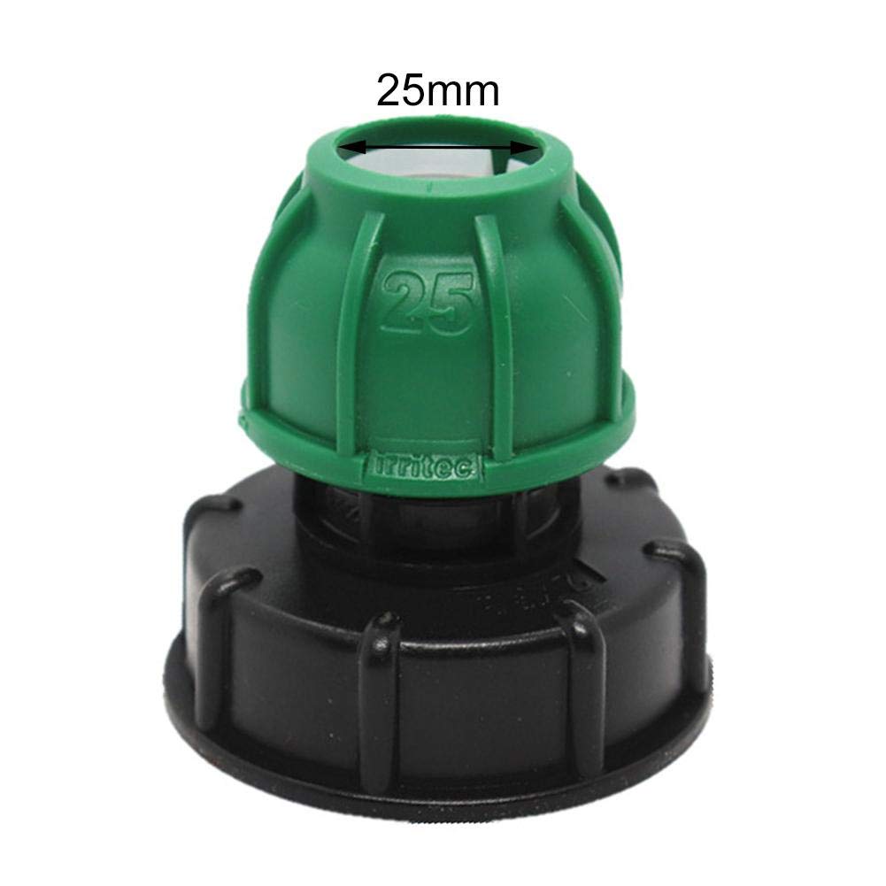 Adattatore Per Serbatoio IBC S60X6 - Rubinetto In Ottone Con Attacco Tubo 3/4''