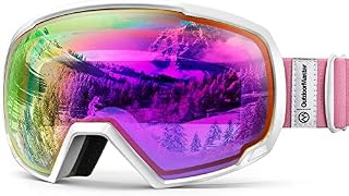 OutdoorMaster OTG Ski Goggles - Over Glasses Ski / Snowboard Goggles for Men