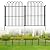 Decorative Garden Fence 24in(H) x11.25ft(L),10 Pack Rustproof Metal No Dig Fence Animal Barrier for Dog, Arched Flower Bed Edging Ornamental Wire Border Panel Fencing for Yard Patio Outdoor Decor