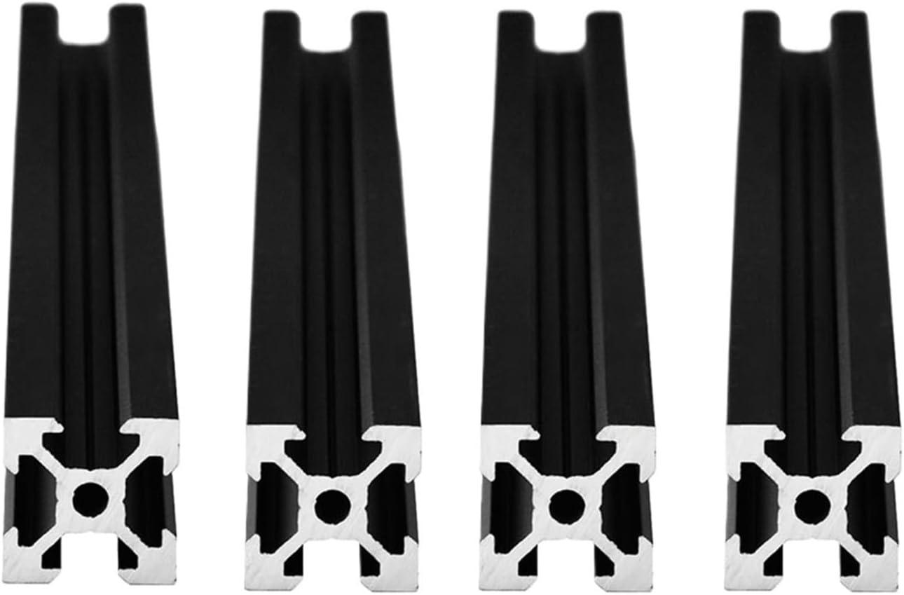 4pcs/lot Black 2020 V-Groove European Standard Anodized Aluminum Extruded Linear Guides(100mm)