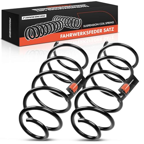 Frankberg 2x Coil Spring Front axle Compatible with Golf VII 5G1 BE1 BE2 BQ1 2012-Today Golf VII Variant BA5 BV5 2013-Today 1.6L Replace# 5Q0411105HC