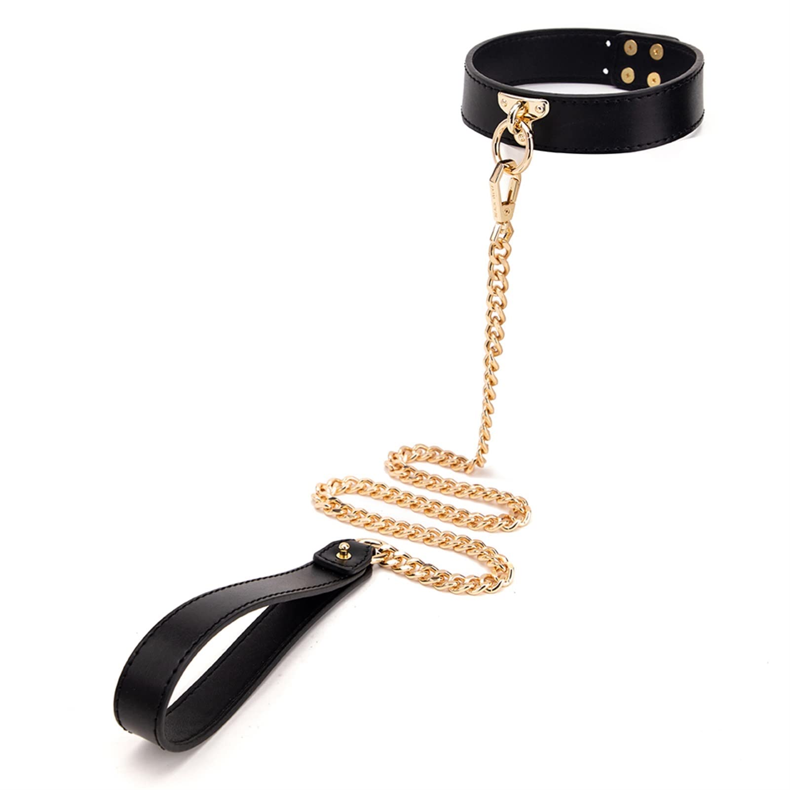 SM Kits de bondage en cuir authentique retenue des menottes de collier (Color : Whole Set (With Box))