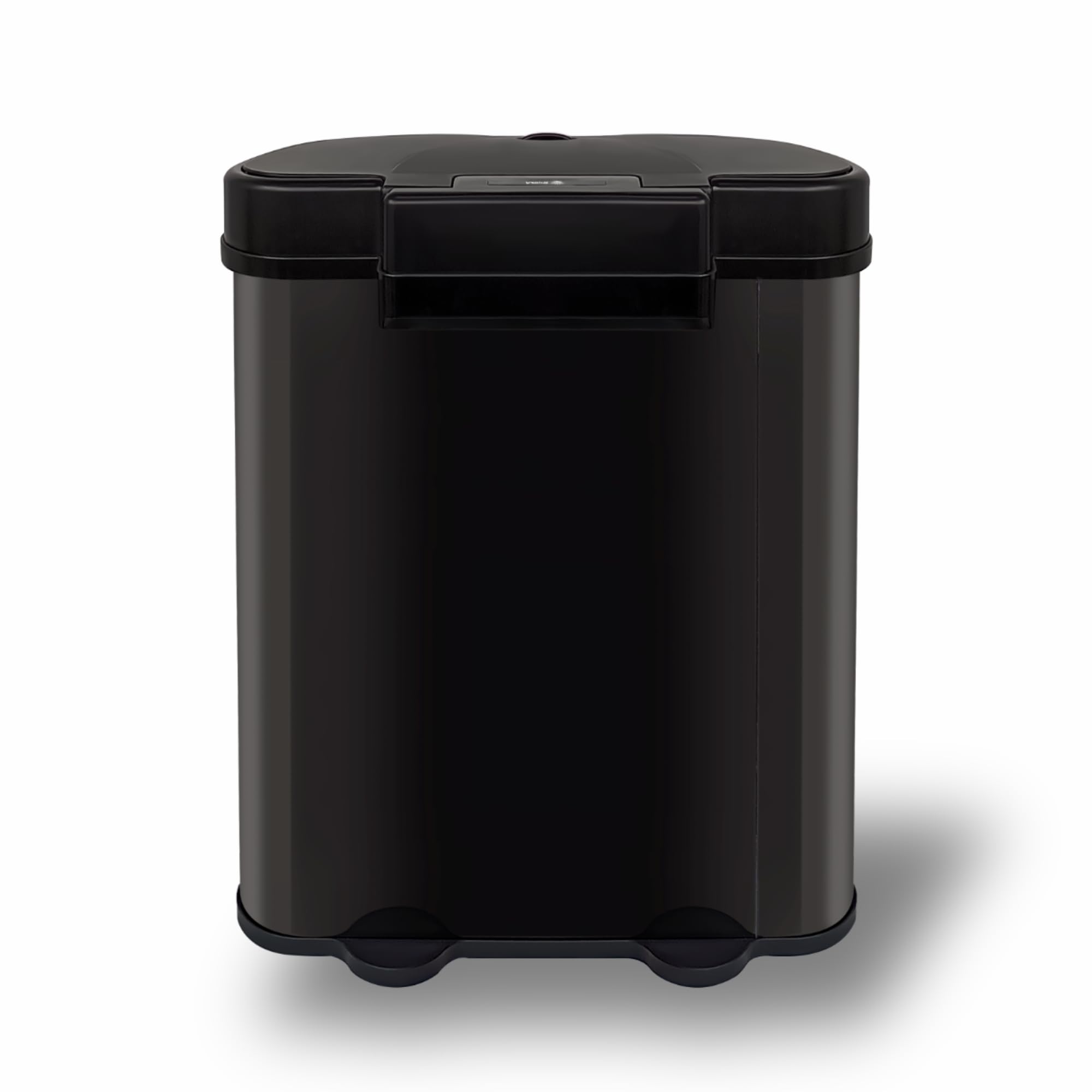 Papelera con Sensor Doble – 70 Litros – 2x35Litro – Acero inoxidable – Cierre suave – Sin huellas dactilares – Diseño Moderno – Negro