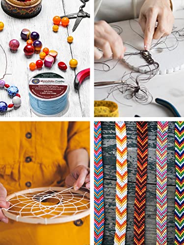 Mandala Crafts Black 1Mm Waxed Cord For Jewelry Making - 109 Yds Black Waxed Cotton Cord For Jewelry String Bracelet Cord Wax Cord Necklace String #TOP3