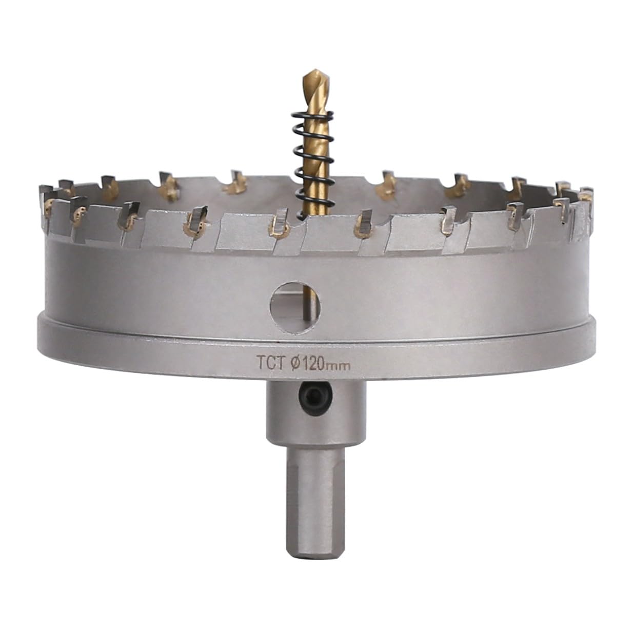 Vearter TCT Hole Saw, 120mm Carbide Bit with Pilot Drill, Cutter for Hard Metal, Stainless Steel, Mild Steel, Aluminium Alloy, Copper, Iron, Plastic and Fiberglass โ image 1