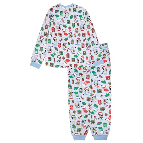 Bluey 2-Piece Loose-fit Pajama Set, Soft & Comfortable Holiday Nightwear for Family4