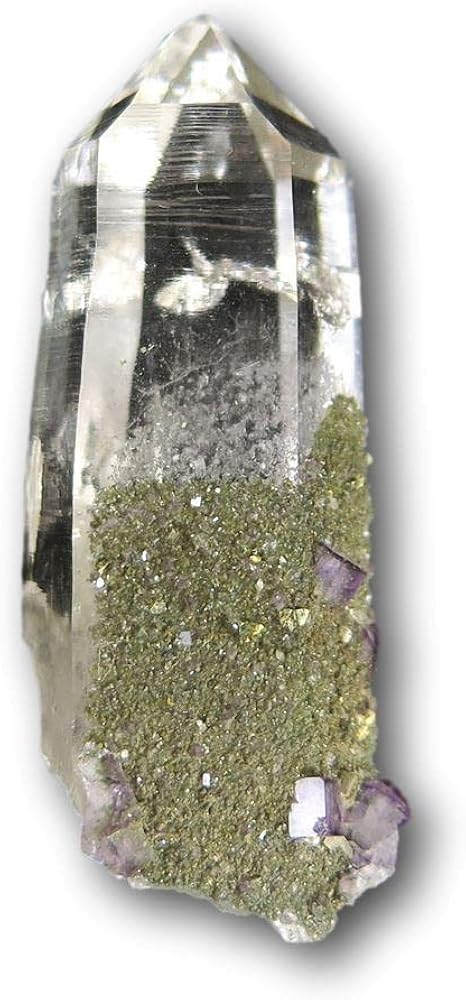 Amazon | 中国湖南省 ヤオガンシャン鉱山産 水晶共生フローライト