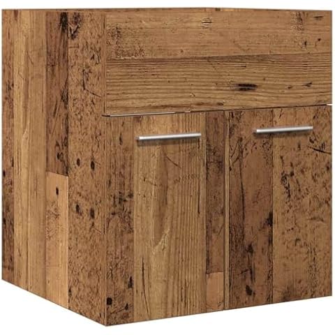 vidaXL Modern Bathroom Sink Cabinet with Storage Cover
