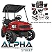 MadJax Alpha Body Kit for Club Car Precedent, Tempo, and Onward Golf Cart | Body Kit with Ultimate Plus Light Kit | Street Style (Red)
