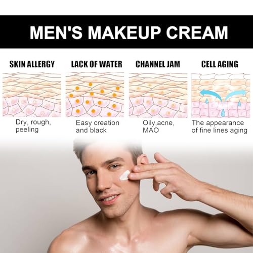 Generic Men's 6-in-1 Face Cream & Primer - Oil-Free Moisturizer with Titanium Dioxide, Pore Minimizing Daily Defense for Smooth Skin Tone (2)