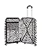 Rockland Safari Hardside Spinner Wheel Luggage, Zebra, 3-Piece Set (20/24/28)