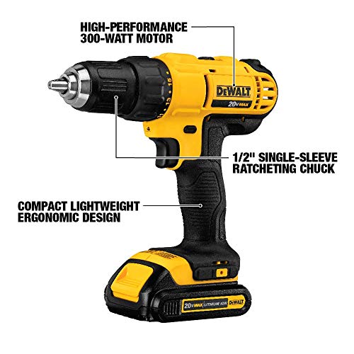 DEWALT 20V MAX Power Tool Combo Kit, 4-Tool Cordless Power Tool Set with 2 Batteries and Charger (DCK444C2) by DEWALT - Image 2