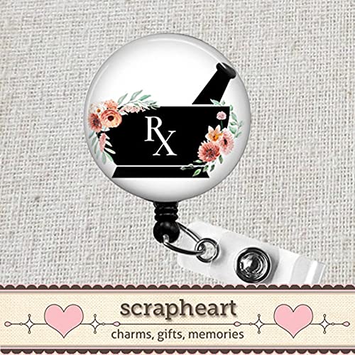 Pharmacist Badge Reel, Pharmacy Tech Badge Reel Work Id, Pharmacist Gift, Pharmacy Tech Mortar And Pestle Badge Holder, Medical Badge Holder #TOP4