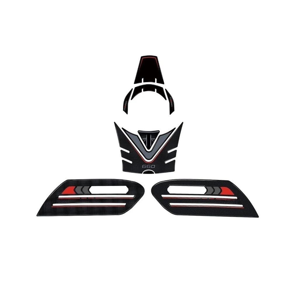 Autocollant bouchon réservoir Trident 660 protection époxy anti-rayures