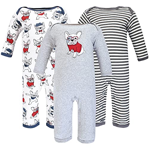 Image of Hudson Baby Baby Cotton Union Suit, 3 Pack