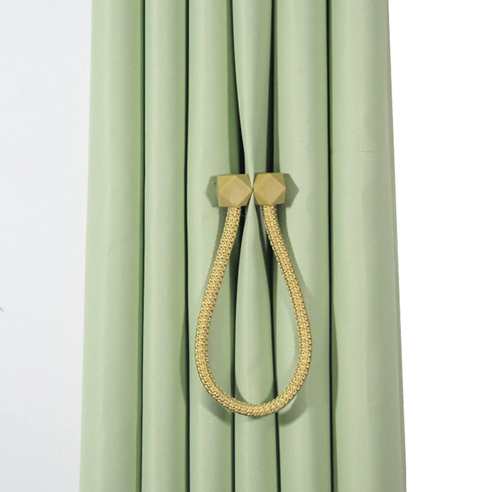 VVW&LIU 4 Pcs Cube Magnétique Rideau Clip Décor À La Maison Rideaux Titulaire Embrasse Boucle Suspendue Boule Boucle Tie Retour Rideau Accessoires, Café Noir, comme Image