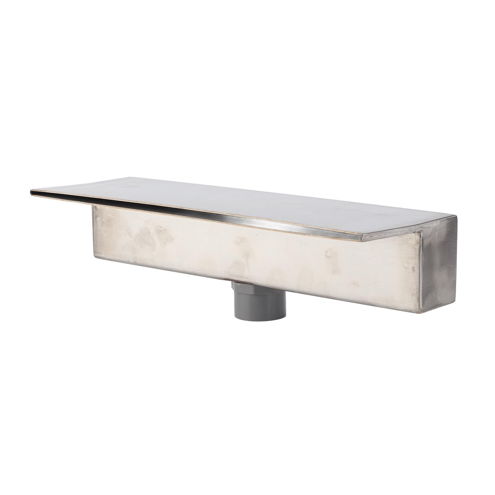 Salida de Cascada, Aliviadero de Fuente Decorativo de Acero Inoxidable 304 con Elegante Acabado Pulido y Diseño de Apertura Superior Amplia, para Patio, Jardín, Villa, Piscina (300MM)
