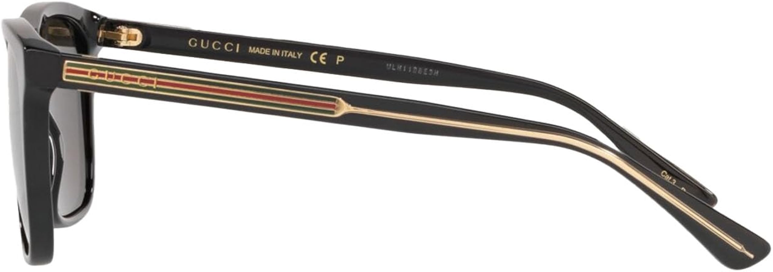 Amazon.com: Gucci GG0381SN Black/Grey 57/18/145 men Sunglasses