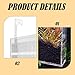 IEUDNS Fish Hatchery Adjustable Aquarium Breeding Box Multi Purpose Acrylic Tank Transparent Hanging Type Container Suitable for Raising, 19x18x5cm