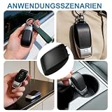 Osłona Na Kluczyk Samochodowy – Matowa Czarna Pokrywa Kluczyka Samochodowego, Szybka Instalacja, Osłona Baterii Do Mercedes-Benz, Autoschlüssel Shell Fob Batterieabdeckung, Zamiennik Tylnej Osłony