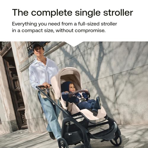 Image of Bugaboo Dragonfly Plus Stroller Car Seat Compatible, One-Hand Compact Fold, Self-Standing, Full Suspension, XL Storage Basket 22 lbs, Reversible Reclining Seat - Forest Green