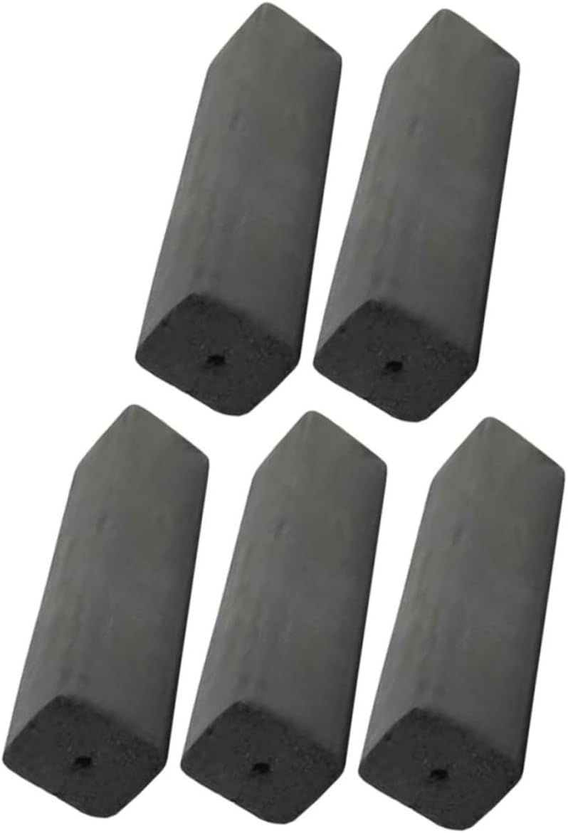 5pcs Bamboo Charcoal Tablets for Cooking Lightweight Charcoal Briquettes for Bbq Camping and Grilling Quick Ignition Pure
