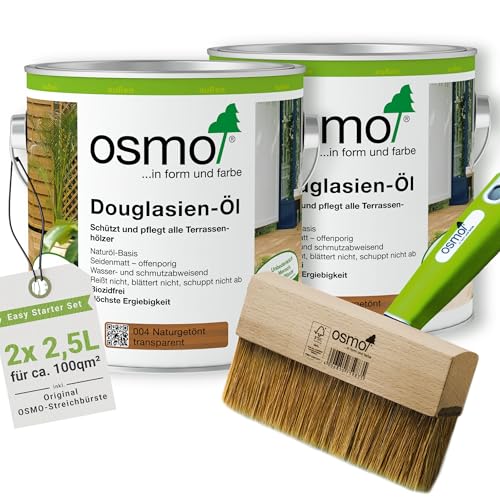 Osmo Terrassenöl Douglasien-Öl naturgetönt 2 x 2,5 L