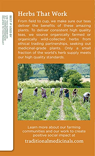 Traditional Medicinals Organic Gas Relief Chamomile Mint Herbal Tea, Relieves Gas & Bloating, (Pack of 4) - 64 Tea Bags Total - Image 6