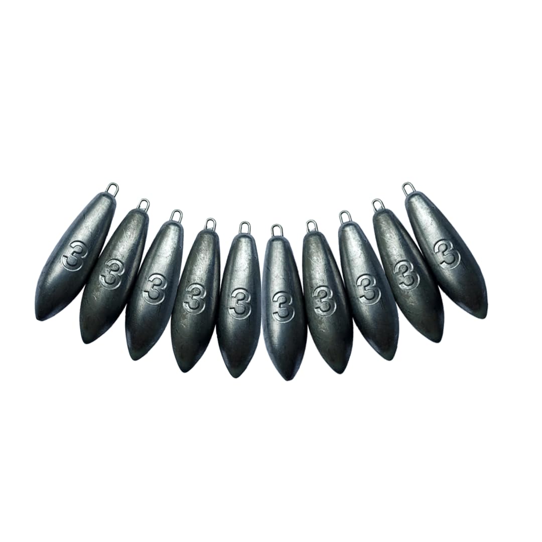 3oz, 4oz and 5oz sea fishing power cast weights (10 in a pack) (5oz (10 pack))
