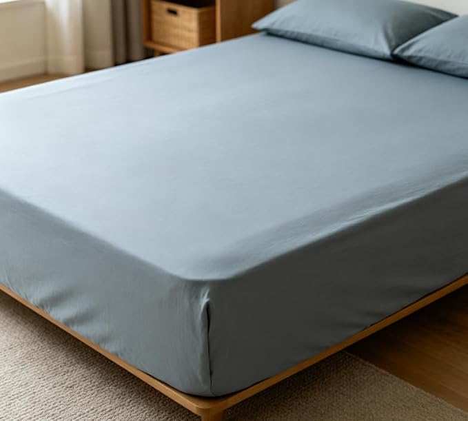 TWK 160 x 200cm Egyptian Cotton Sheet Set with Deep Pockets