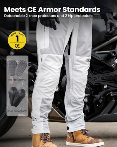 ILM Mesh Motorcycle Pants with CE Armor