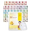 DERMAL-39-Combo-Pack-A-Collagen-Essence-Korean-Face-Mask-Hydrating-Soothing-Facial-Mask-with-Panthenol-Hypoallergenic-Self-Care-Sheet-Mask-for-All-Skin-Types-Natural-Home-Spa-Treatment-Masks