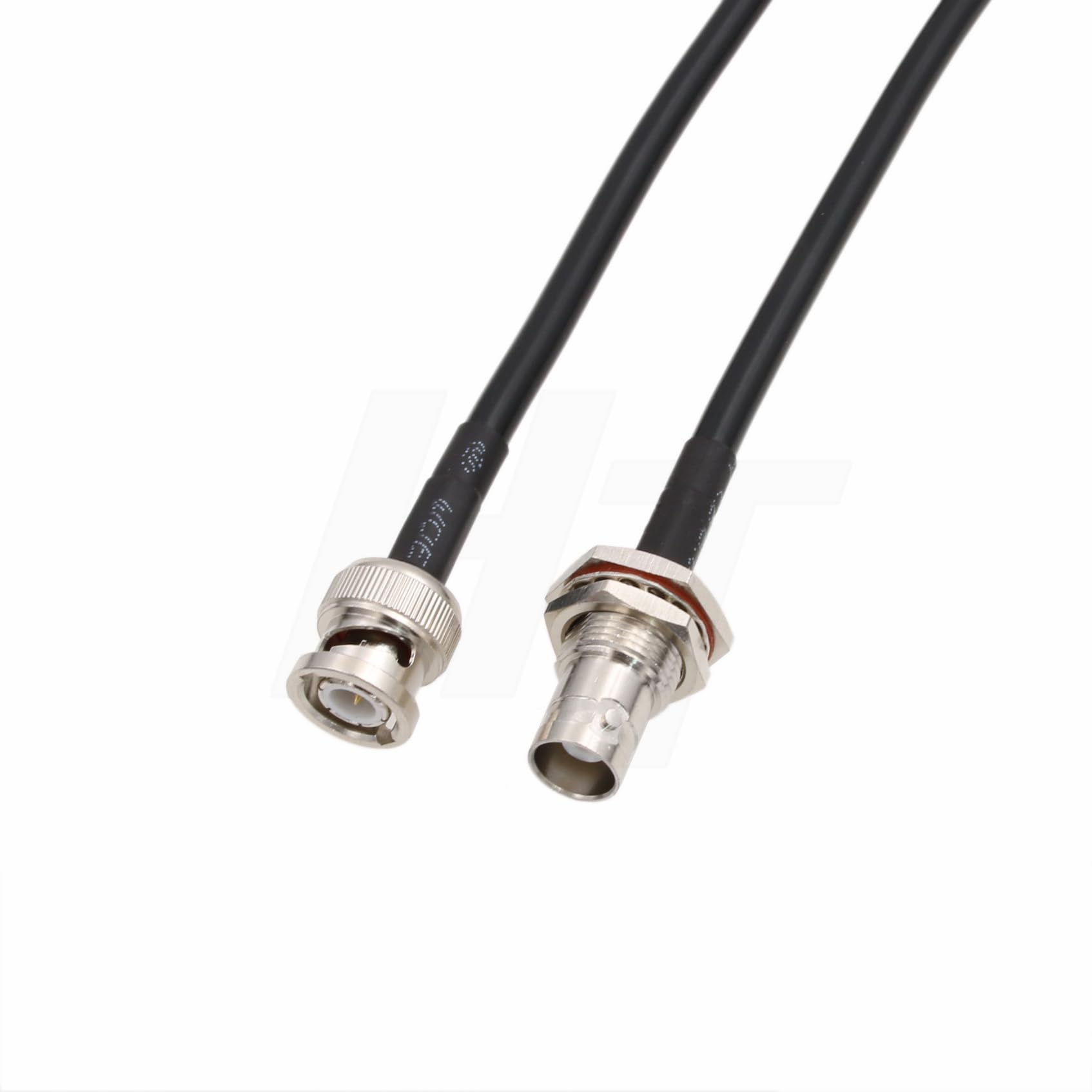 HangTon 6G SDI RF Coax 50 Ohm Cable BNC Male to BNC Female Bulkhead Mount - Image 2