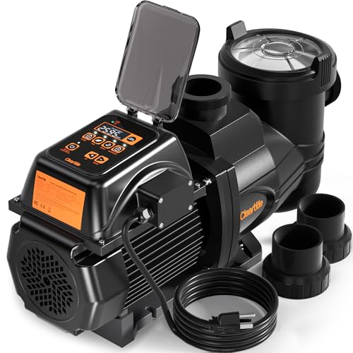 Cleartide Smart Variable Speed Pool Pump 2 HP, 220-240V AC, In-Ground/Above Ground Swimming Pool Pump With Smart Life APP Control, Energy Saving and Ultra Quiet