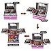 All in One Makeup Gift Set for Women Girls Full Kit, Includes Eyeshadow, Lipstick, Concealer, Highlighter, Eyebrow Powder, Blush, Contour, Lip Liners, Eyeliner, Brushes (Cerise)