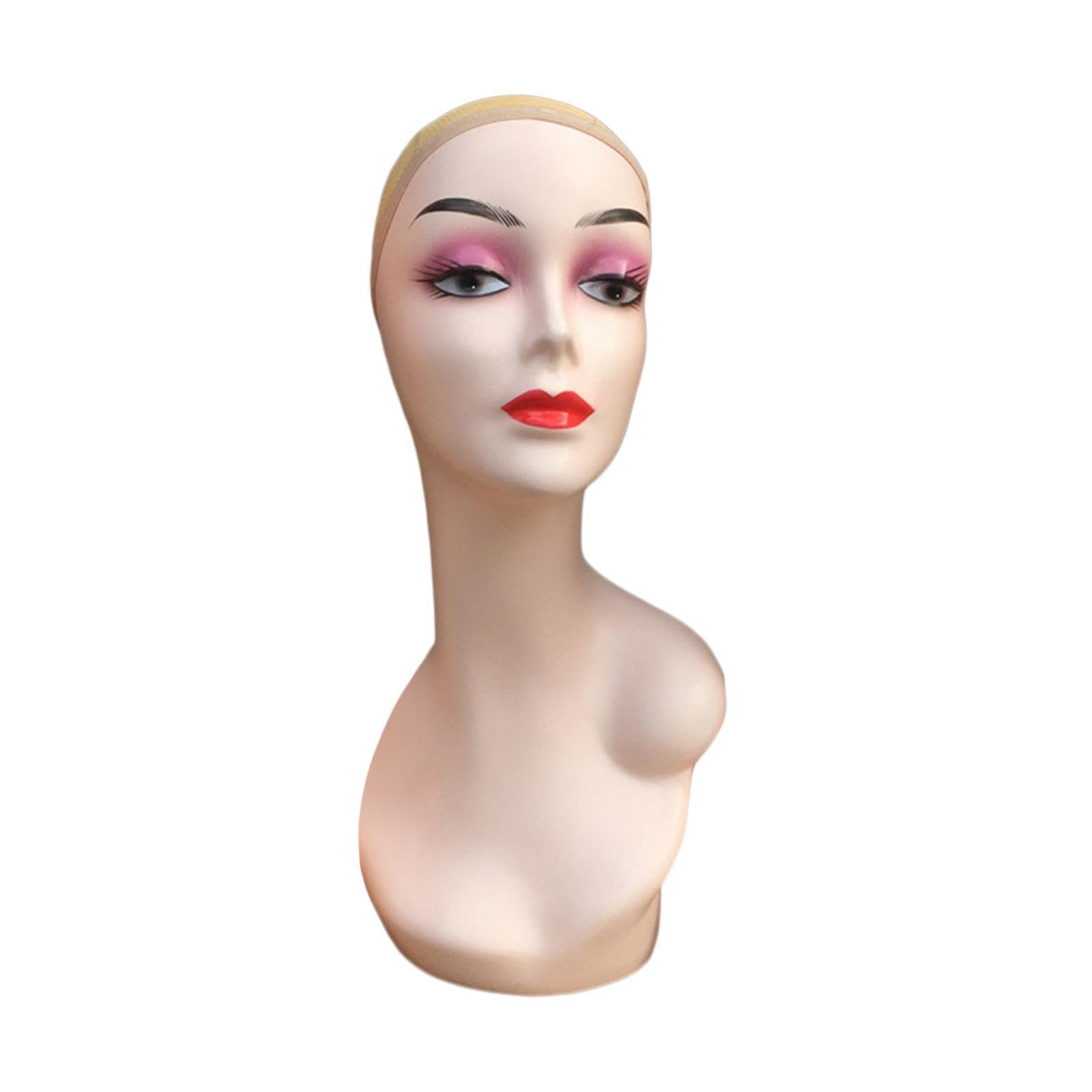 YIXANNX Wig Display Stand Professional Female Mannequin Head Showcasing