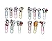 AVIRGO 14 pcs Bookmark Paperclip Page Maker Set # 205 -8