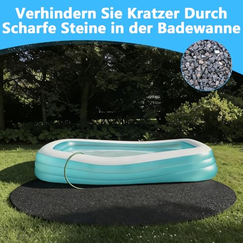 Tapis de piscine rond 366 cm imperméable pour éviter les crevaisons - 6