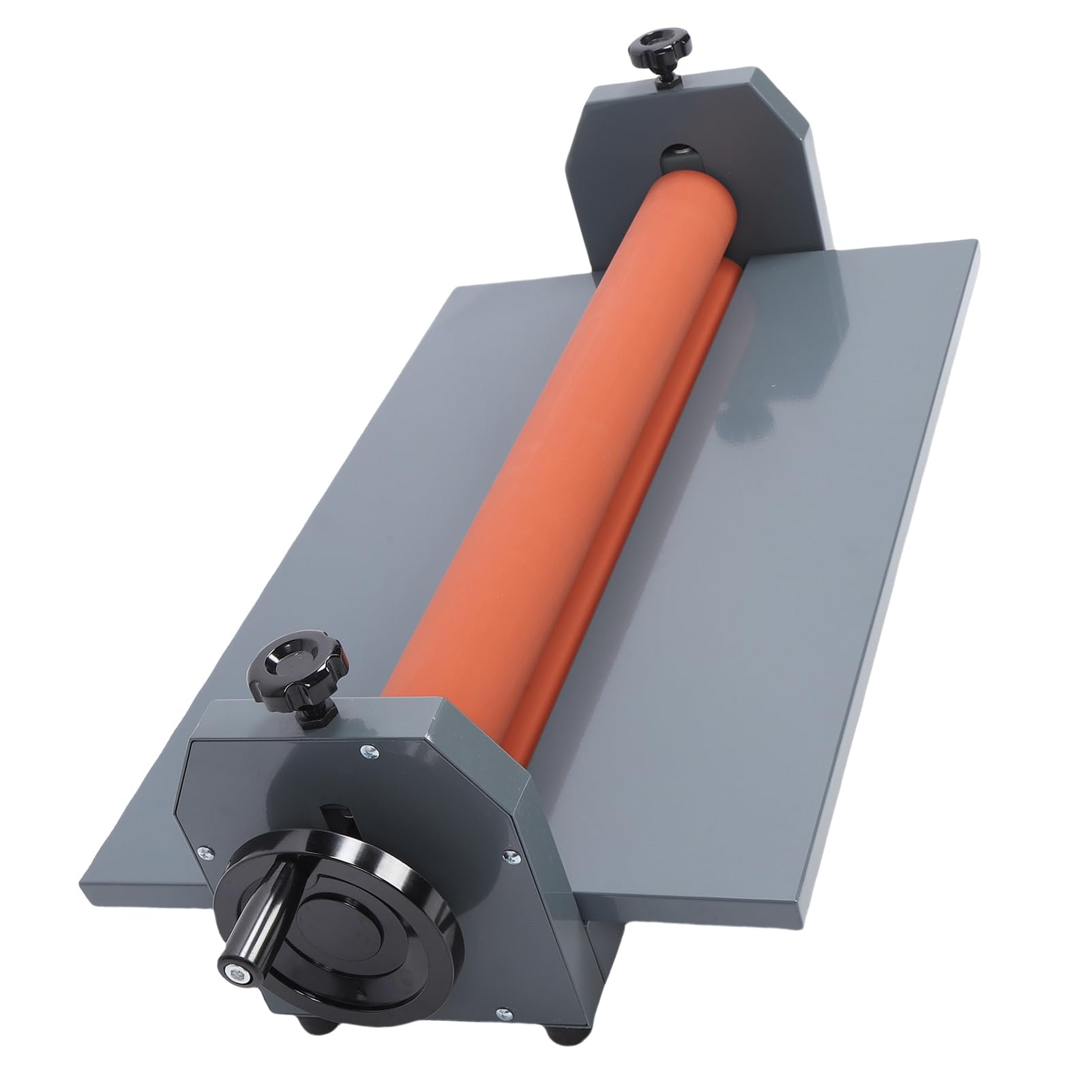 Alomejor Macchina Plastificatrice a Freddo Laminatrice a Freddo Manuale Stabile per Pellicole Fotografiche in PVC da 25,6 Pollici per Ufficio Scuola, Gomma 1 X Plastificatrice a Manuale3 X