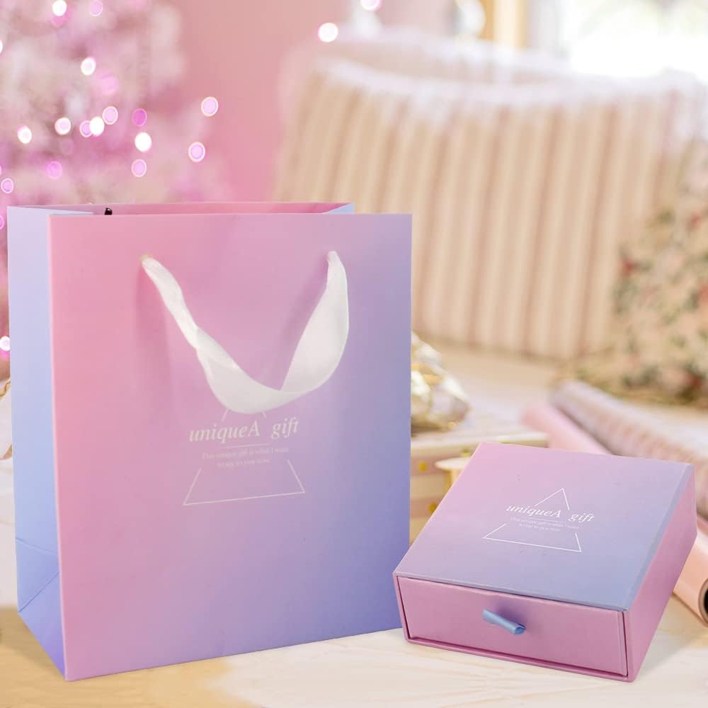 Golf Crystal Ball Marker Charm Necklace Pendant Hat Clip Gradient Color Gift Box Great Gift For Women Golfer