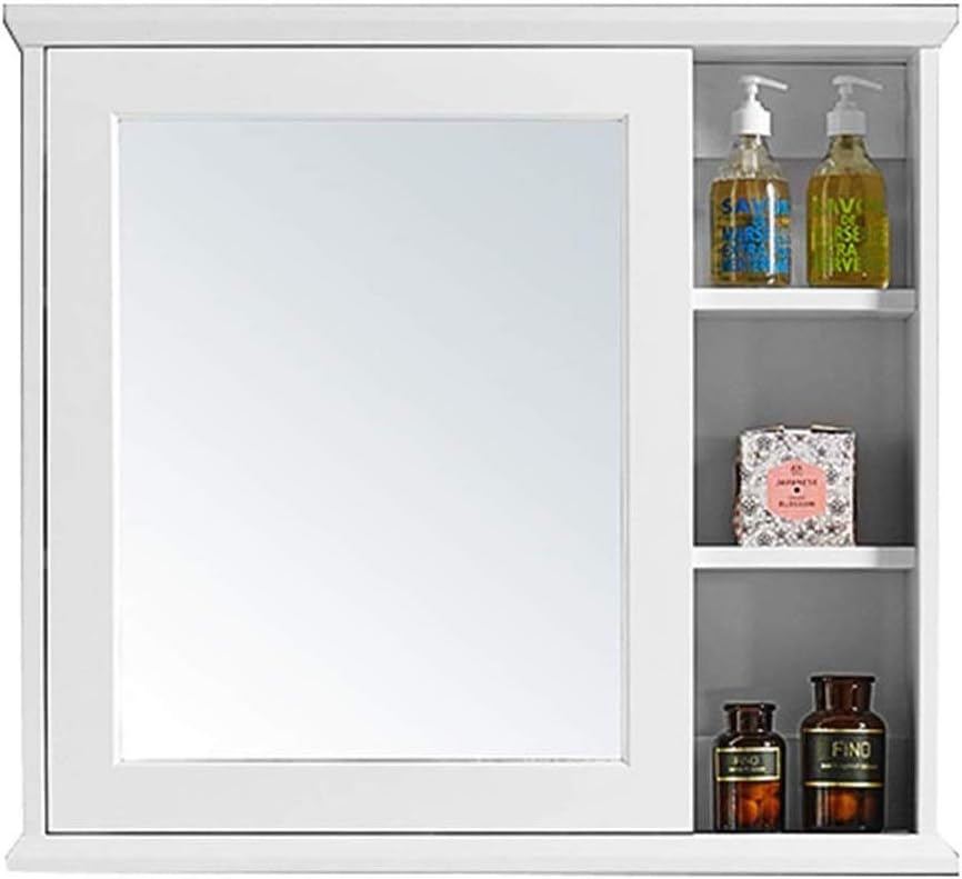 Bathroom Cabinet Multi-Size Bathroom Mirror Cabinet Storage Storage Shelf Mirror Storage Cabinet Wall-Mounted Rack Mirror Bathroom Bathroom Furniture